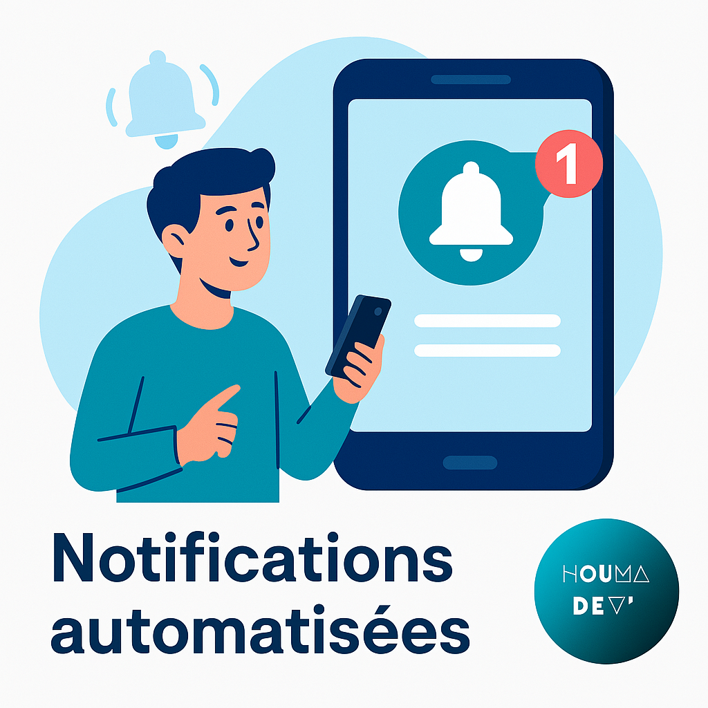 Illustration du service des notifications automatisées