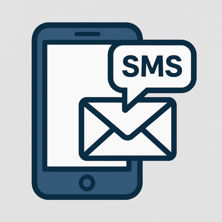 Illustration notification par SMS